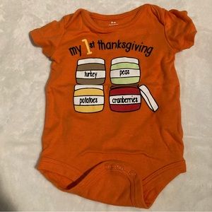 Baby’s First Thanksgiving Onesie Unisex Outfit Bodysuit